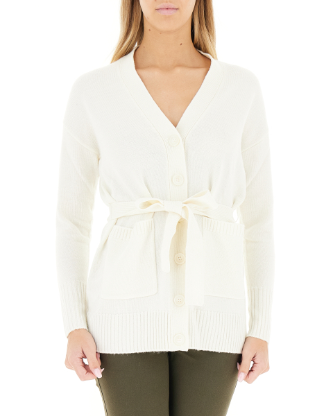 Cardigan con cintura