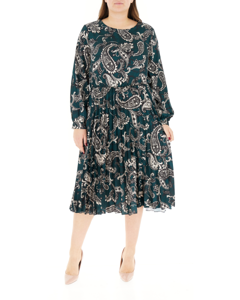 Abito midi plissettato