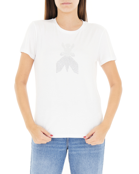 T-shirt con strass