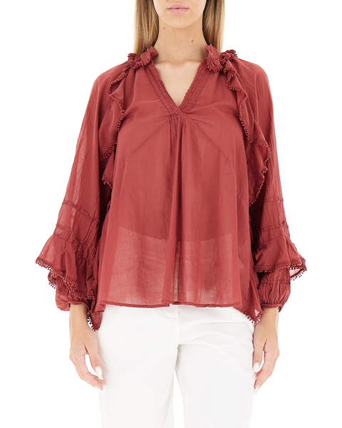 Blusa con volants