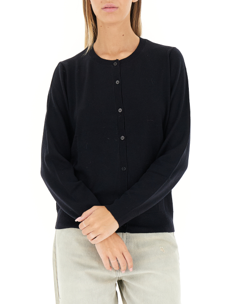 Cardigan girocollo