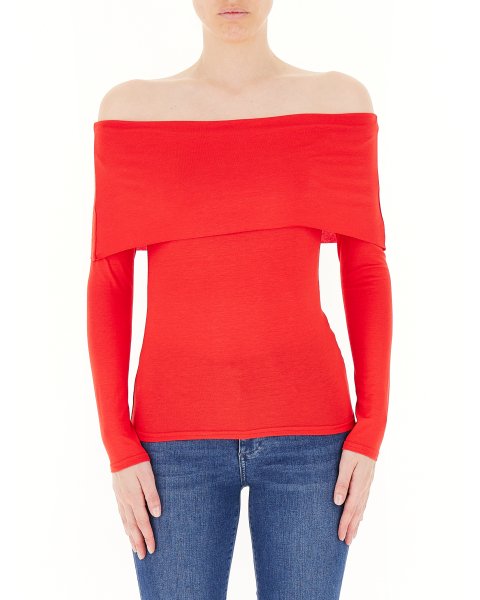 Maglia scollo Bardot