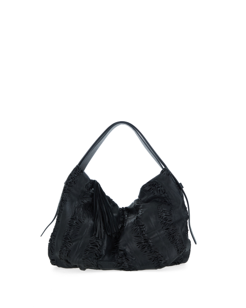Borsa in pelle lavorata