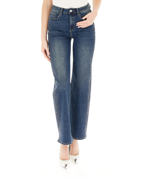 Jeans con strass
