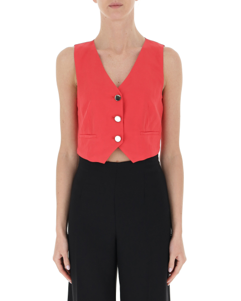 Gilet misto lino