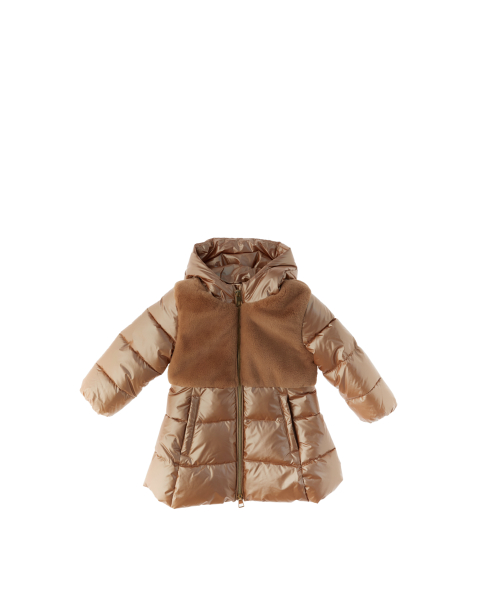 Piumino effetto metallizzato