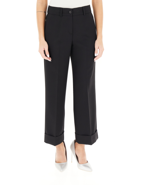 Pantalone con risvolto