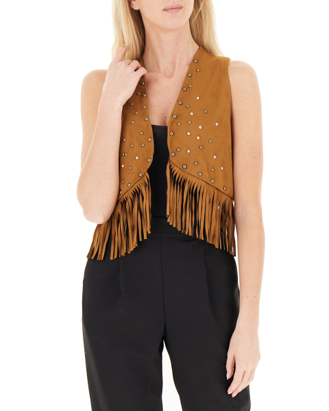 Gilet con frange