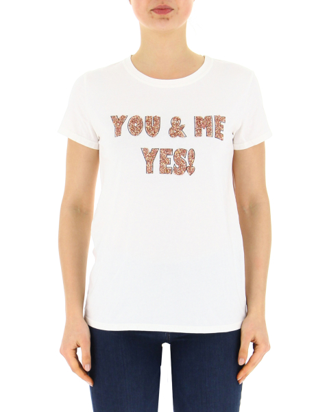T-shirt con strass