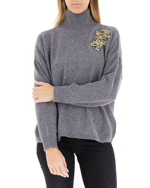 Maglione collo alto