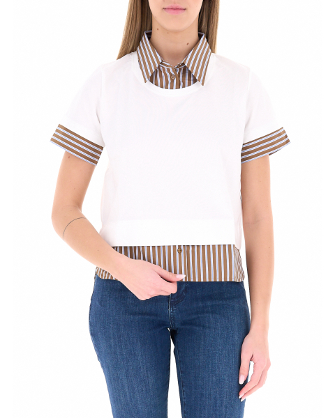 T-shirt con colletto