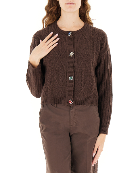 Cardigan misto lana