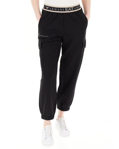 Pantalone cargo in felpa