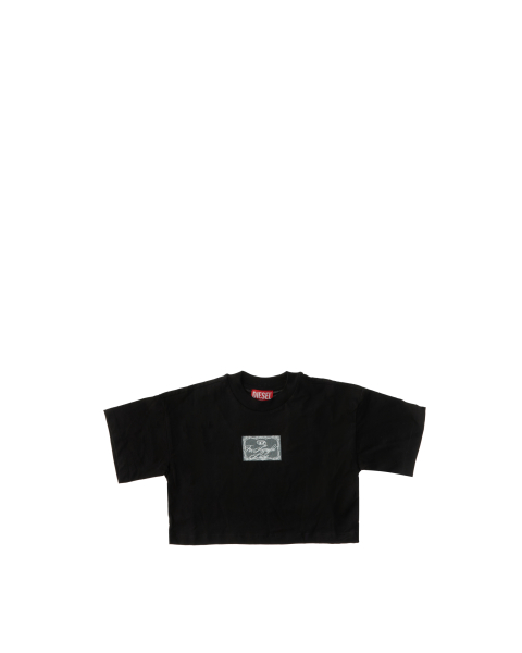 T-shirt girocollo cropped