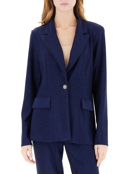 Blazer monopetto lurex