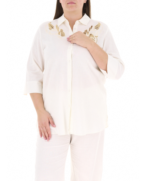 Camicia misto lino