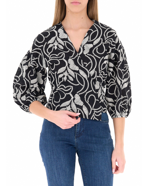 Blusa a portafoglio