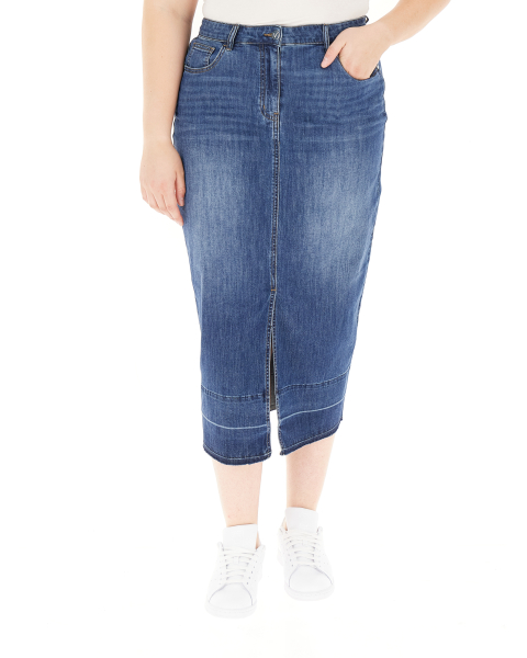 Gonna jeans midi