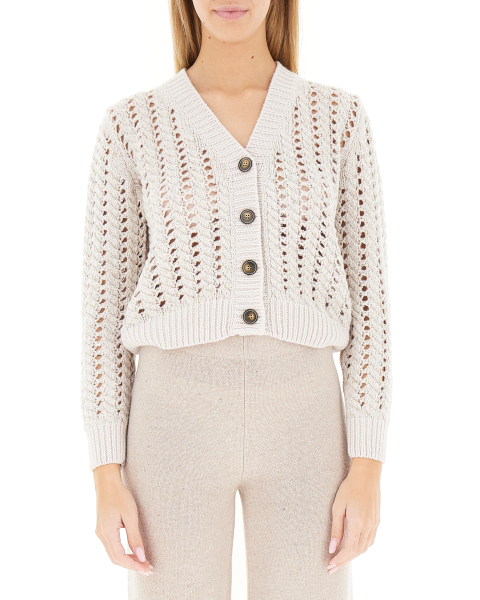 Cardigan con bottoni