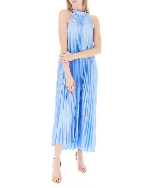 Abito plissettato halter