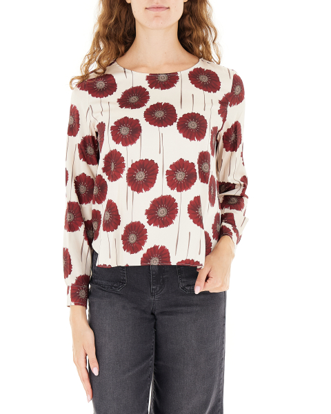 Blusa maniche lunghe