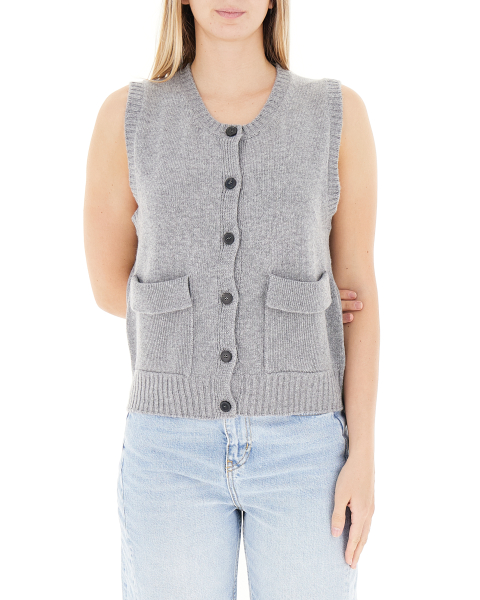 Gilet misto lana