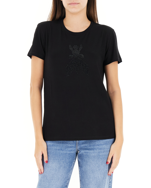 T-shirt con strass