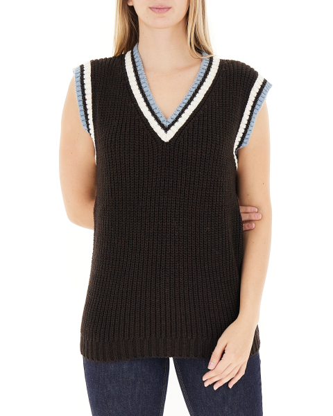 Gilet misto lana