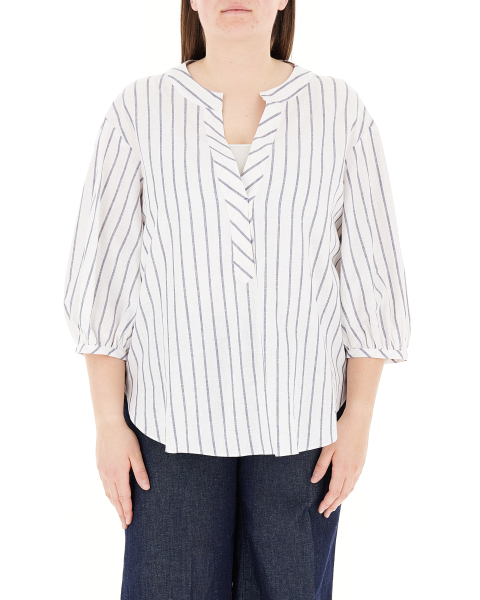 Blusa misto lino