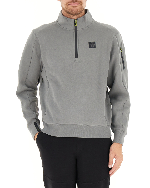 Felpa mezza zip