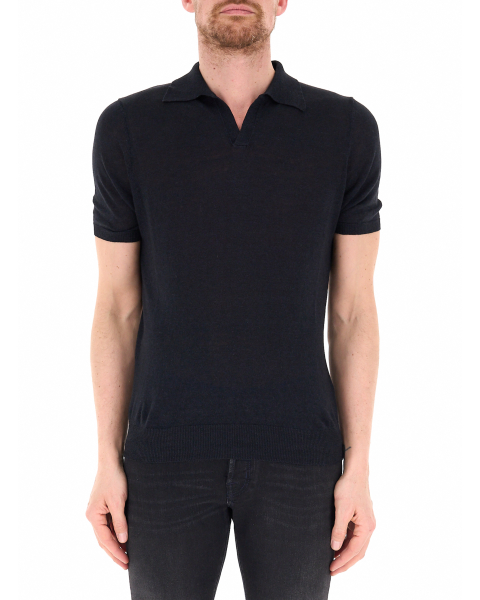 Polo misto lino