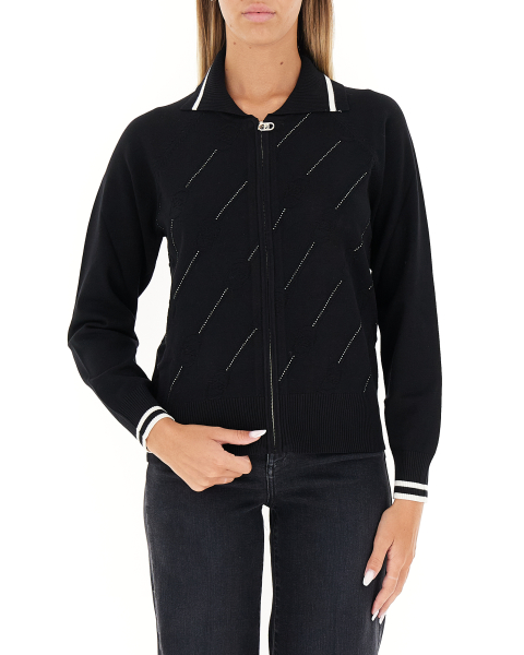 Cardigan con zip