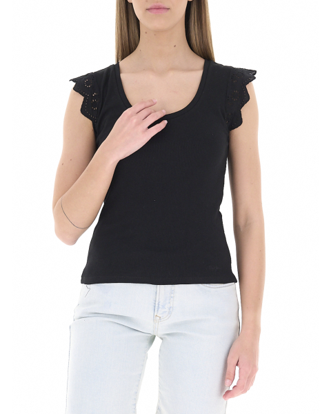 T-shirt con inserti