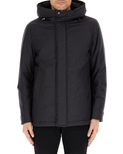 Parka short in lana Loro Piana