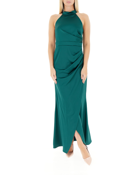 Abito halter drappeggio