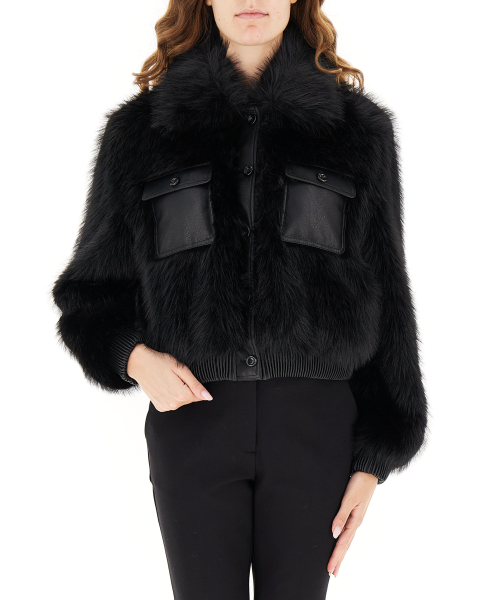 Bomber finta pelliccia