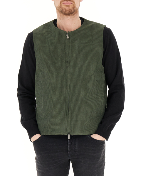 Gilet velluto costine