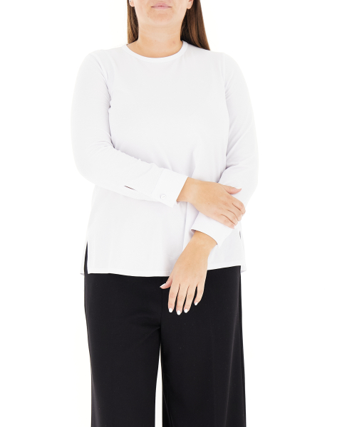 T-shirt con polsini