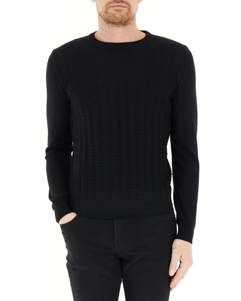 Maglione lavorato lana merino