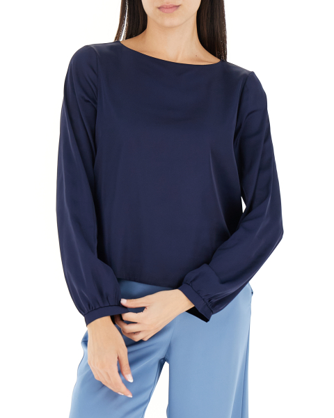 Blusa maniche lunghe