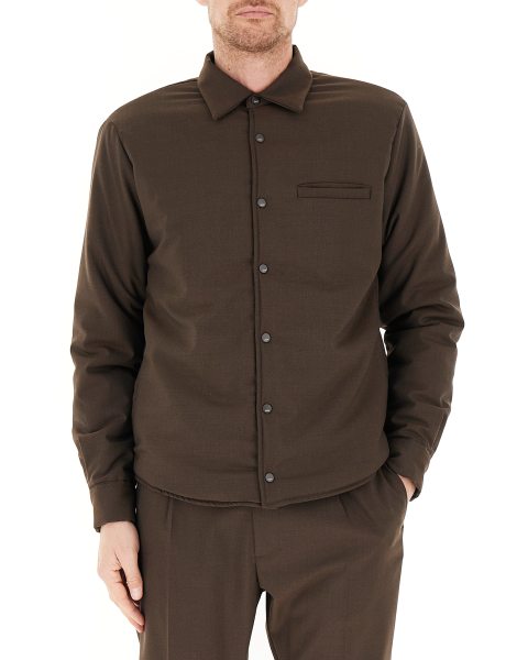 Giacca overshirt imbottita