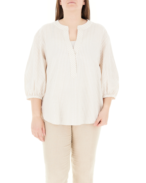 Blusa misto lino