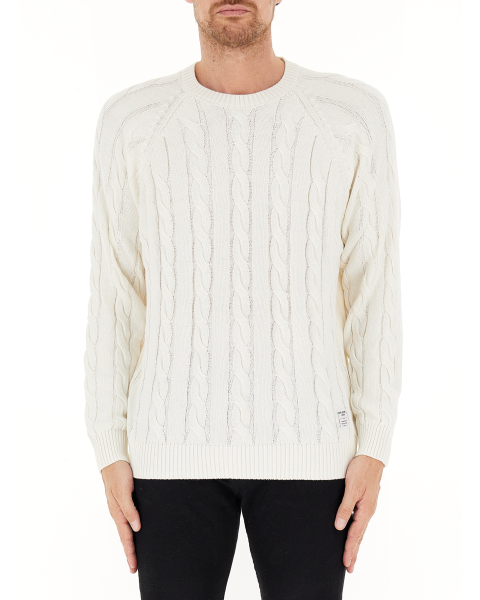 Maglione a trecce