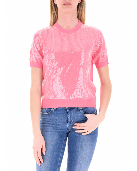 Maglia con paillettes