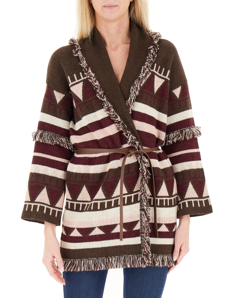 Cardigan con cintura