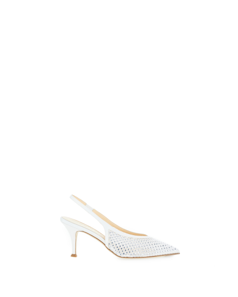 Décolleté slingback strass