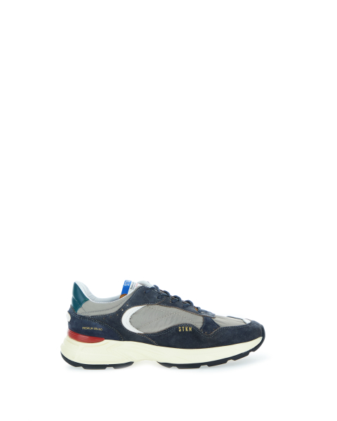 Sneakers inserti pelle scamosciata
