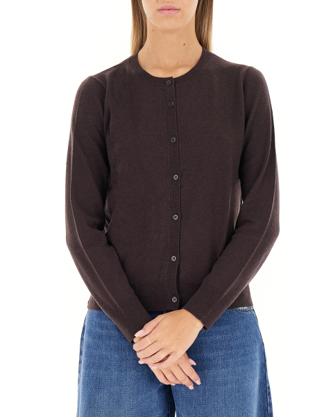Cardigan girocollo
