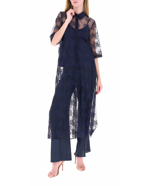 Maxi camicia in pizzo