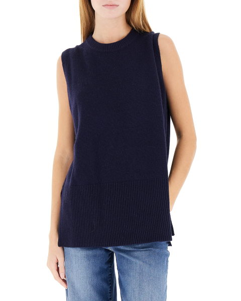 Gilet girocollo